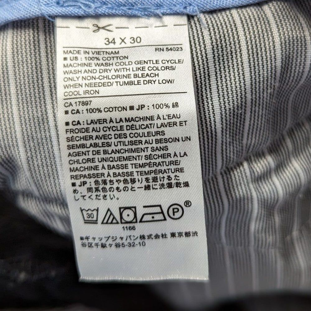 Banana Republic Men's Size 34 x 30 Aiden Fit Blue Pinstripe Pants - Picture 5 of 5